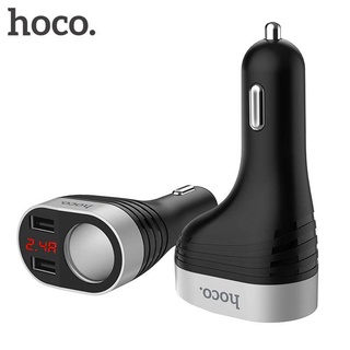 Hoco Z29 อะแดปเตอร์ชาร์จโทรศัพท์มือถือ USB คู่ ชาร์จเร็ว 3.1A 1 ช่อง สําหรับรถยนต์