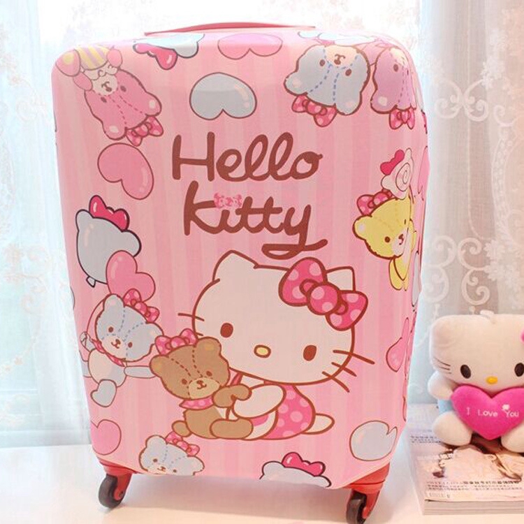 กระเป๋าเดินทางลาย Hello Kitty แบบยืดหยุ่น 24-26 นิ้ว