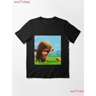 New Domo Kun Essential T-Shirt ผู้หญิง ดพิมพ์ลาย ดผ้าเด้ง คอกลม cotton แฟชั่น sale Unisex