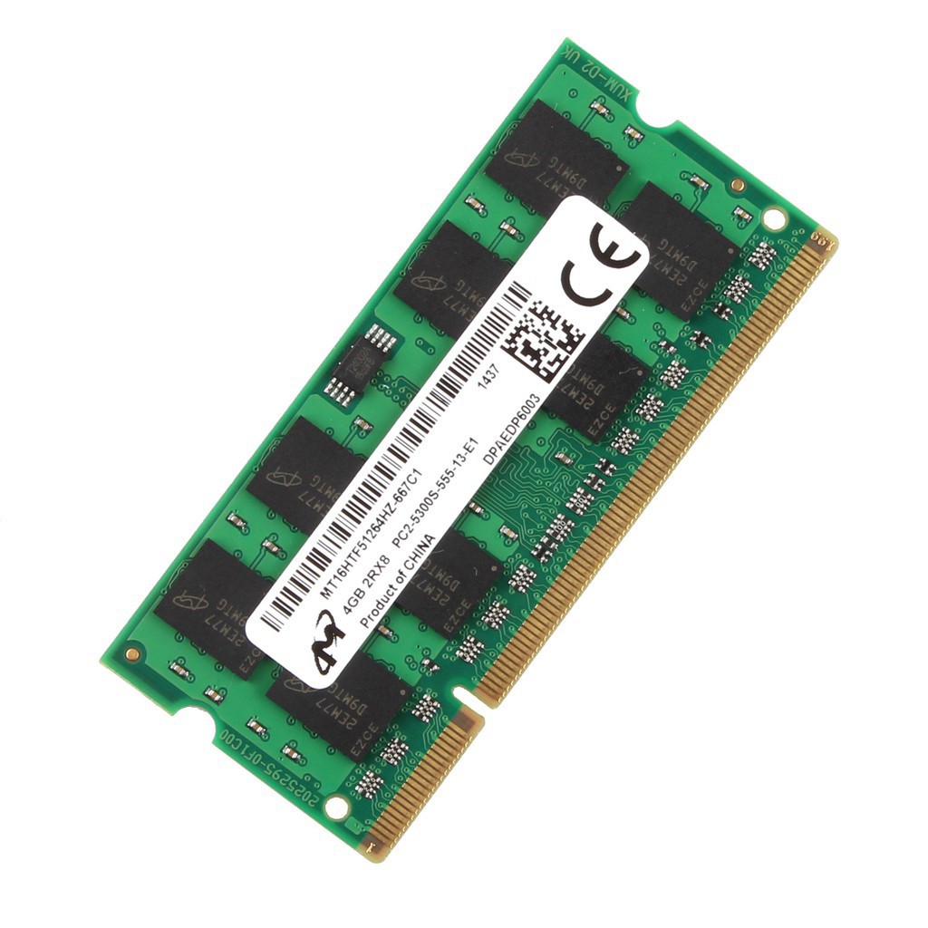 Micron 4G 4GB PC2-5300S DDR2-667MHz 200Pin 1.8V SODIMM NOTEBOOK RAM Laptop Memory AD24