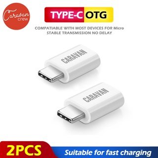 Micro Usb to Type-C Converter Adapter OTG DATA หัวแปลงจาก หัวแปลง Caravan Crew