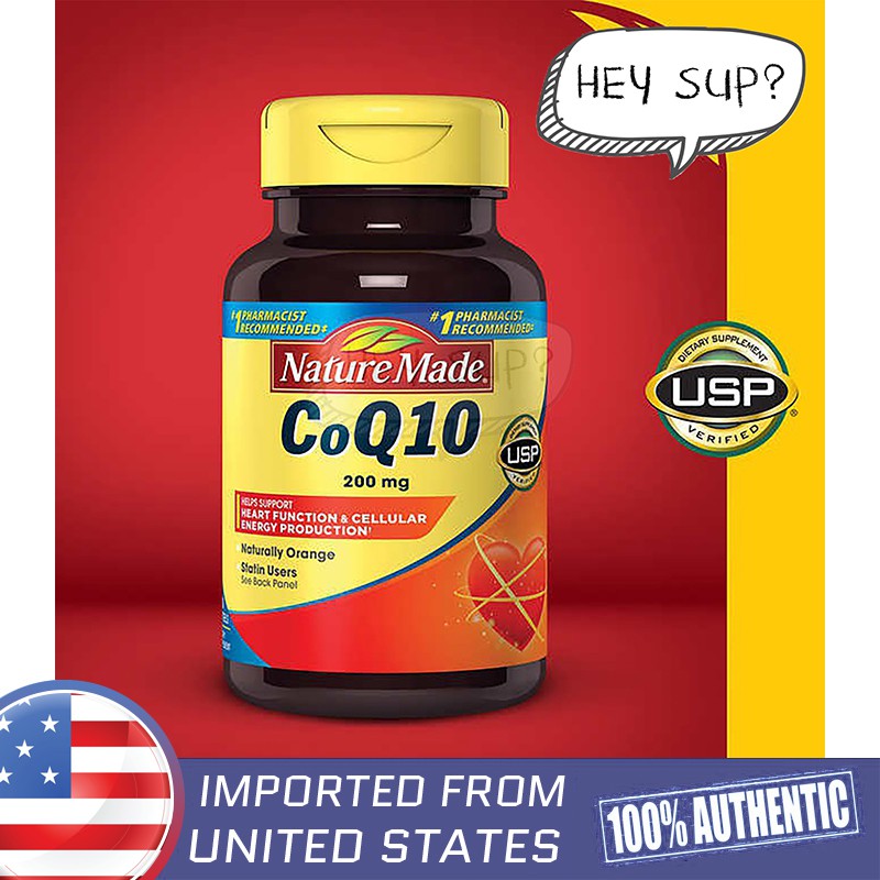 Nature Made CoQ10 (Coenzyme Q10) 200 mg, 140 Softgels Shopee Thailand