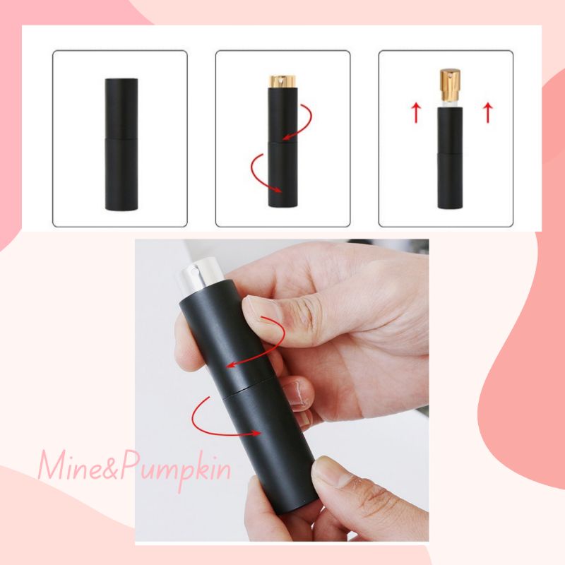 【M&P】⭐ ขวดแบ่งน้ำหอมพกพาแบบหมุนเปิด 10 ml สีพลาสเทล