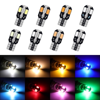 หลอดไฟสัญญาณ LED T10 Canbus 5630 8SMD สําหรับติดภายในรถยนต์