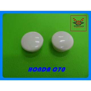 HONDA C70 REAR FORK RUBBER STOPPER "WHITE" (1 PAIR) // ยางอุดตะเกียบหลัง สีขาว (1 คู่) สินค้าคุณภาพดี