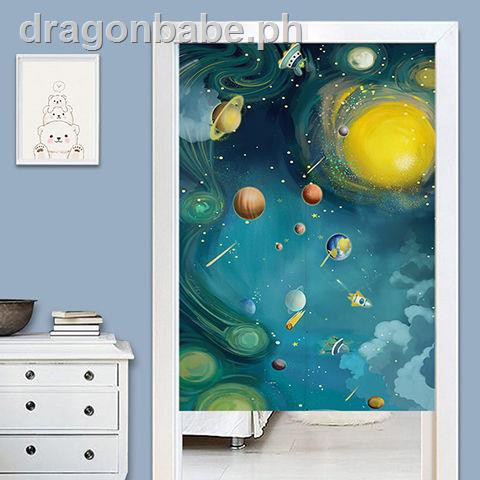 Fabric door curtain partition curtain living room home decoration ...