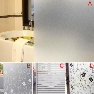 200 x 60CM Home Bathroom Office Glass Walls Window Door Privacy Film Sticker PVC Frosted @TH