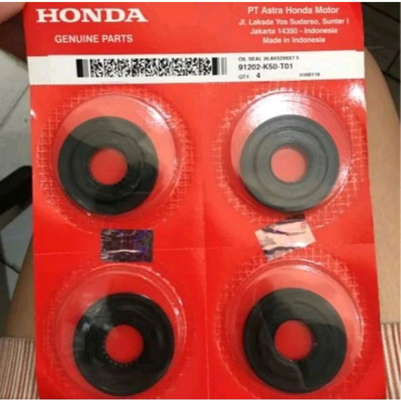 91202-K50-T01 HGP ซีลน้ํามันต้นฉบับ 100% CRANKSHAFT CVT AS LEFT CRANK 20.8X52X6X7.5 91202K50T01 ORIG