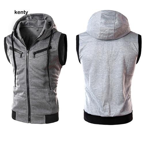 kt เสื้อกั๊กแฟชั่นชายมีหมวกรัดรูป ราคา ถูกที่สุด ดีลบีเคเค แกลเลอรีภาพที่ 5