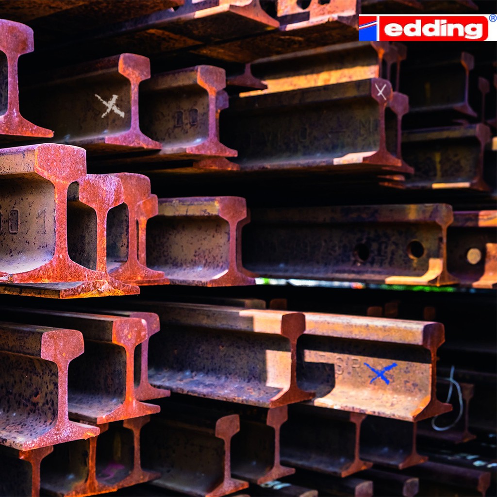 ปากกาโซลิดเพ้นท์ เขียนปูน คอนกรีต ซีเมนต์ ไม้ พื้นผิวขรุขระ สกปรก หรือเปียกน้ำ edding 950  ผลิตจากประเทศญี่ปุ่น - รูปที่ 6