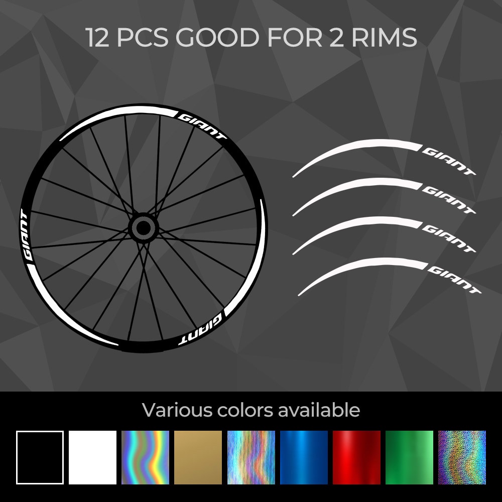 ชุดสติกเกอร์ลายวินิลสำหรับล้อจักรยาน MTB ขนาด 26, 27.5 และ 29 นิ้ว