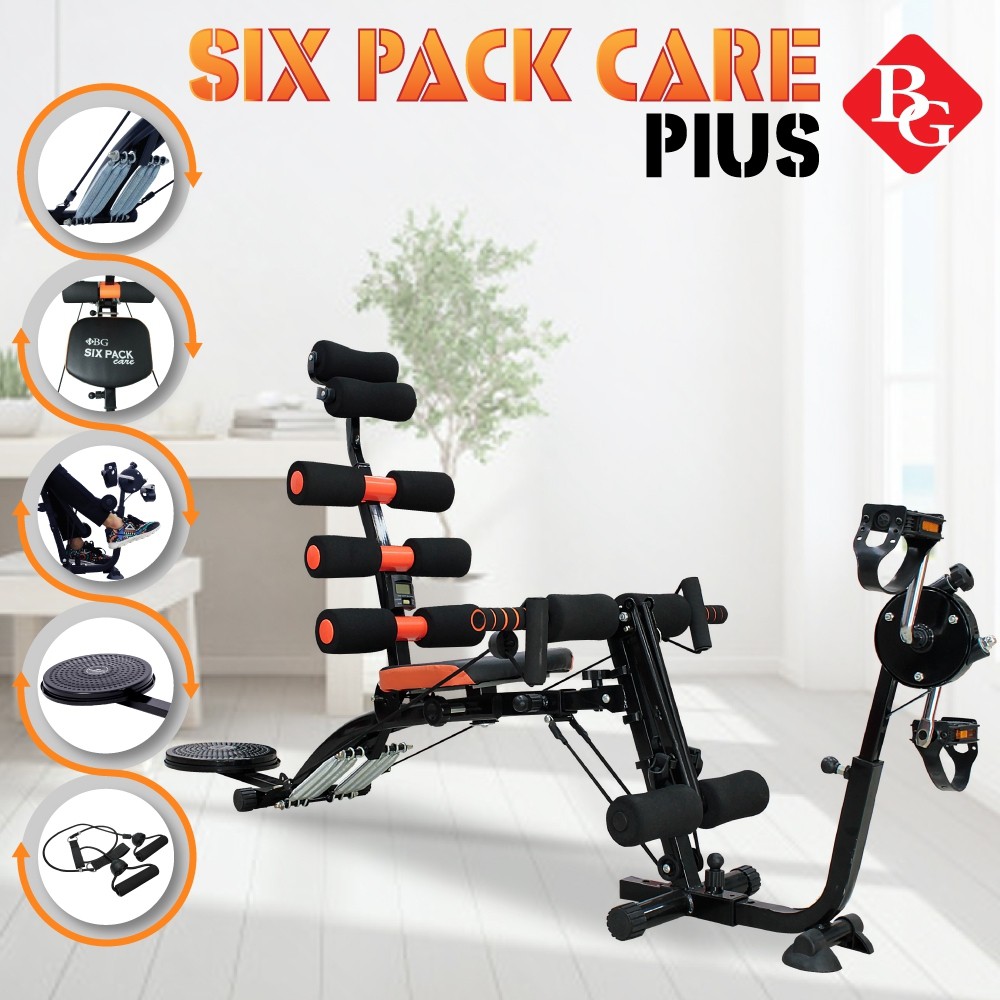Six Pack Care Plus เครื่องบริหารหน้าท้องพร้อมที่ปั่น และจานทวิสซ์ เครื่องสร้างซิกแพค สร้างกล้ามท้อง