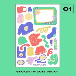STICKER TM CUTE Ver. สติ๊กเกอร์ ไดคัท