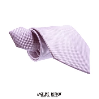 ANGELINO RUFOLO Necktie(NTN-จุด027, 030) เนคไทผ้าไหมทออิตาลี่คุณภาพเยี่ยม ดีไซน์ Dot สีเขียว/ม่วง/เทอควอย/กากี/ฟ้า