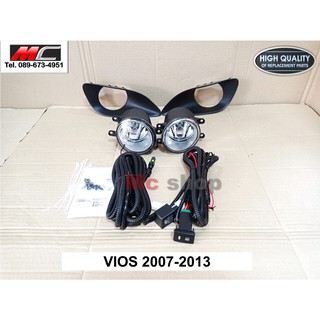 ไฟตัดหมอก วีออส VIOS TOYOTA  ปี 2007 2008 2009 2010 2011 2012 2013 *TY025*