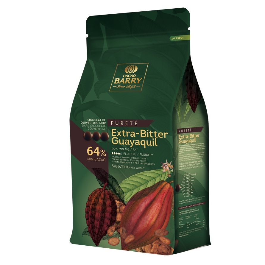 Cacao Barry Drak Chocolate 64% 5kg. New Package 📦