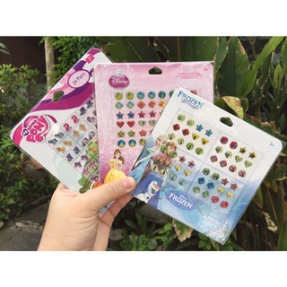 💖Earing Sticker💖 สติ๊กเกอร์ติดหู แปะหูเด็ก ตุ้มหู Elsa Anna frozen pony ตุ้มหูเด็ก ไม่เจาะหู