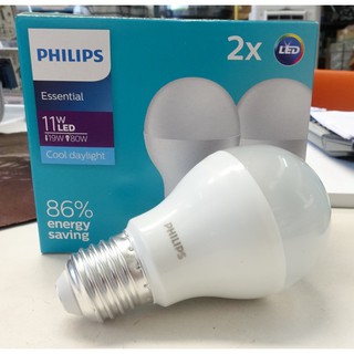 Philips ESS LED-11W Daylight (Pack 2 หลอด)