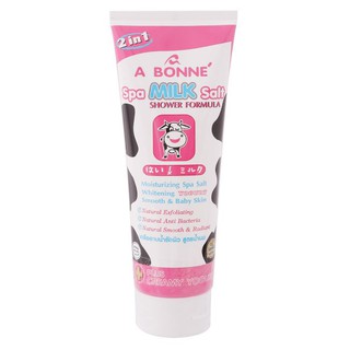 A bonne Spa milk salt shower formula plus creamy yogurt 350g เอบอนเน่ เกลืออาบน้ำบำรุงผิว สูตรน้ำนมผสมโยเกิรต์