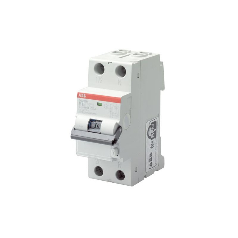 ABB : RCBO : DS201MC6A300 , 1P+N 6A , Sensitive 300mA