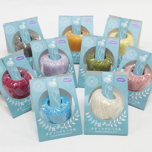 Olympus Tatting Lace Yarn Thin -ไหมถักแทตขนาด 5g. ความยาว 40m. made in japan