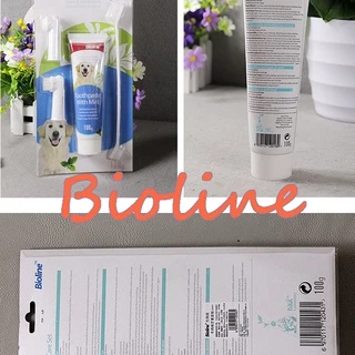 Bioline ชุดแปรงฟันสัตว์เลี้ยง ชุดแปรงฟัน ลดกลิ่นปาก ลดการสะสมของแบคทีเรีย