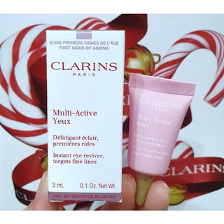 แท้💯%Clarins Multi Active Yeux Eye Instant Eye Reviver 3ml.บำรุงรอบดวงตา มีฉลากไทย