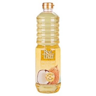 (Roi Thai Relined Pure Coconut oil) 1000 ML. รอยไทย น้ำมันมะพร้าวบริสุทธิ์ ผ่านกรรมวิธี