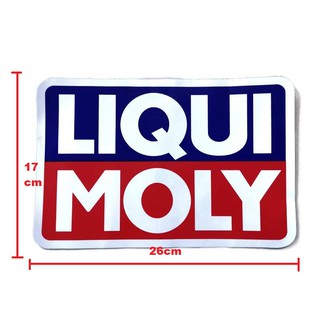 สติกเกอร์ liqui moly ลิควิโมลี่ จำนวน 1 ใบ ขนาด 26 x 17 cm สติกเกอร์แต่งรถคุณภาพอย่างดี