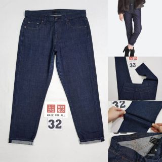 32.Uniqlo Slim Boyfriend ( 181598 )🌟ขายดีมาก มี เอววัดจริง 29 , 32