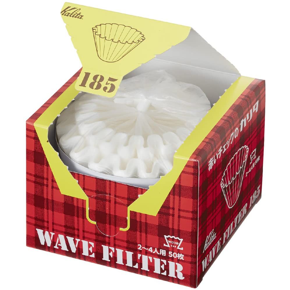 (พร้อมส่ง)[Kalita] Kalita 185 Wave Coffee Filter(White)//กระดาษกรองกาแฟ จำนวน 50 แผ่น