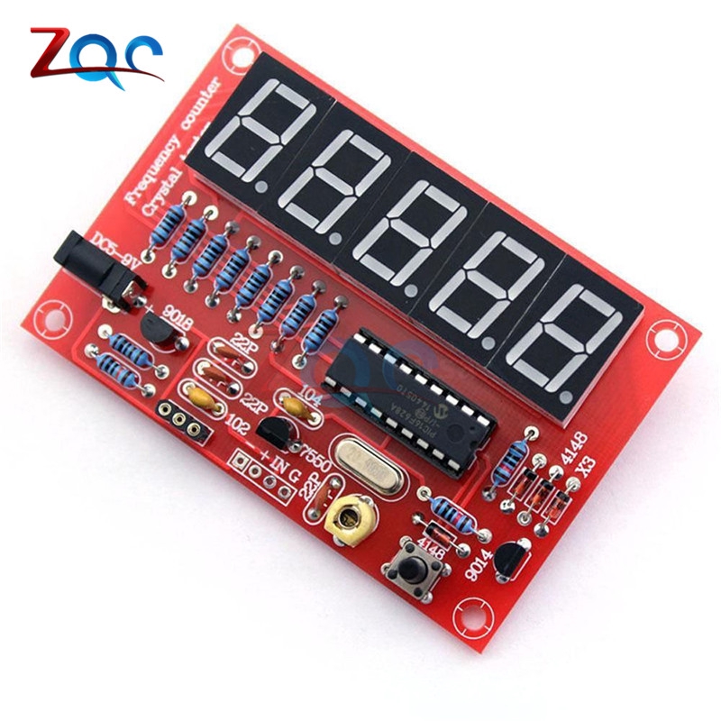 diy rf 1 hz - 50 mhz คริสตัล oscillator อุปกรณ์มิเตอร์ดิจิตอลมีไฟ led สําหรับใช้ในการทดสอบความถี่