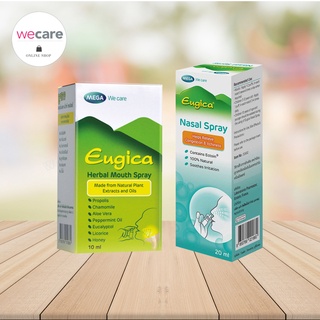 Mega we care Eugica Herbal Mouth Spray ยูจิก้า เฮอร์บอล เม้าท์ สเปรย์ ช่วยให้ชุ่มคอ