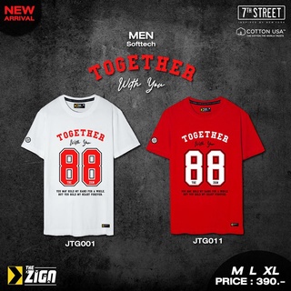 เสื้อยืดแขนสั้น​ 7thStreet ลายZing Together ผ้าค้อทท้อนอย่างดี ​ รุ่น JTGT ของแท้100%  พร้อมส่ง​