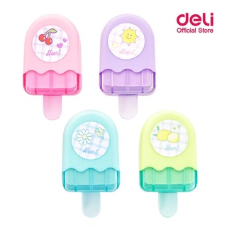 ยางลบ ยางลบดินสอ ยางลบไอศครีม สีสันสดใสสุดน่ารัก Deli 71122 Eraser Ice cream (จำนวน 1 ชิ้น)