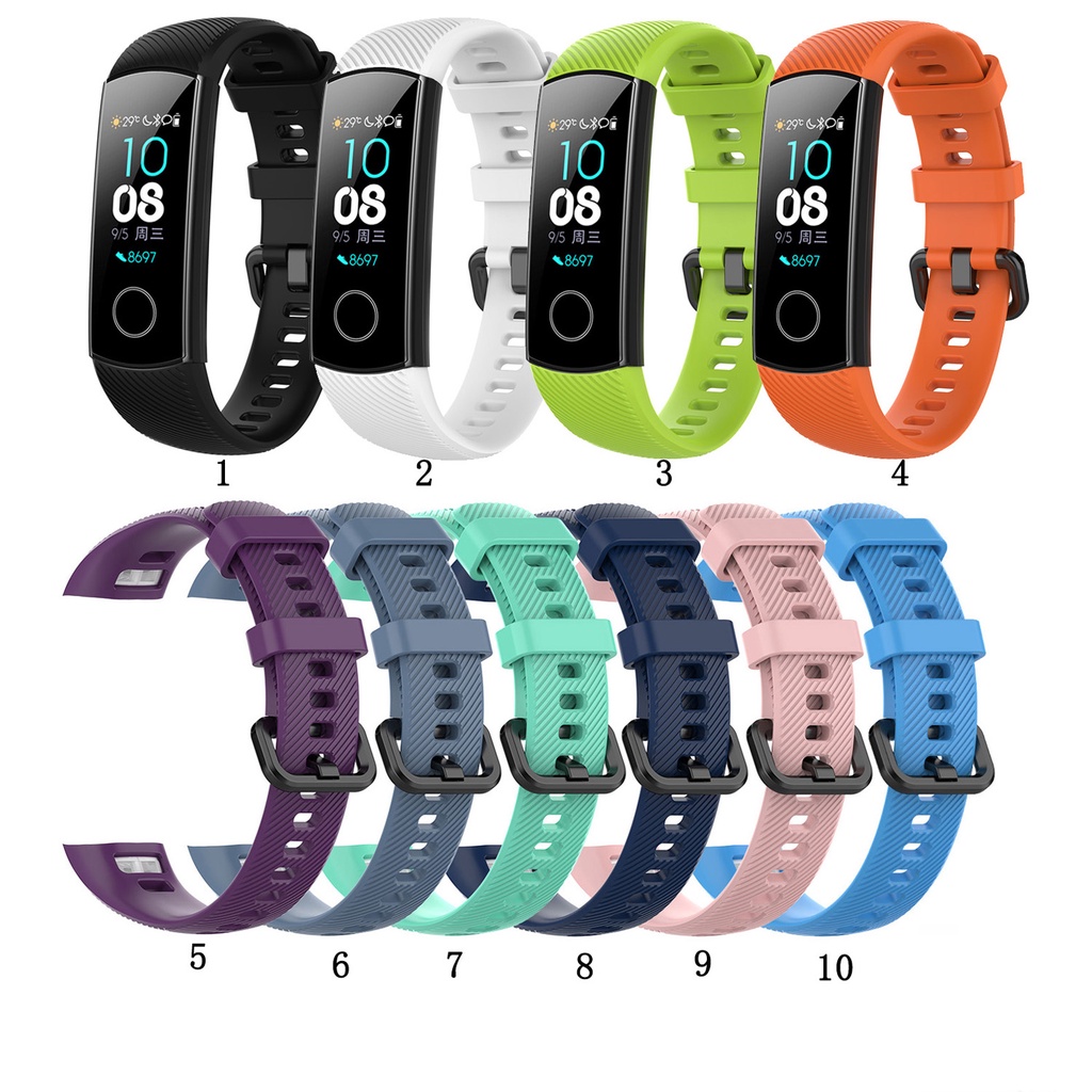 สายรัดข้อมือ ซิลิโคน สำหรับ Honor Band 4 Honor Band 5