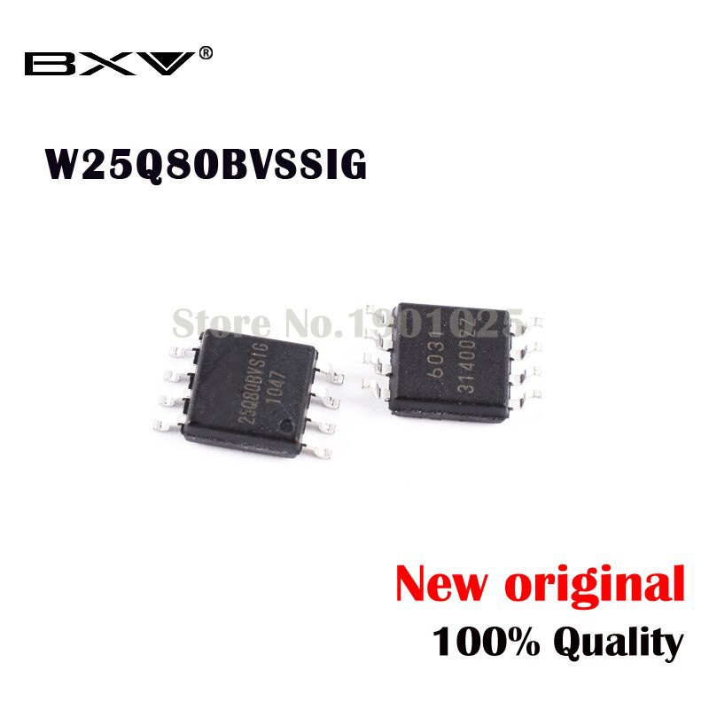 10 ชิ้น W25Q80BVSSIG W25Q80BVSIG 25Q80BVSIG 25Q80BVSIG 25Q80 SOP-8 ใหม่