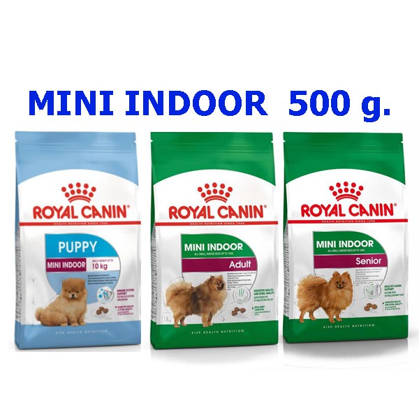 อาหารสุนัข Royal Canin สูตรสุนัขเลี้ยงในบ้าน Indoor Life 500 g