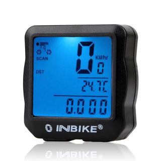 INBIKE เครื่องวัดความเร็วดิจิตอล มีสาย หน้าจอ LCD สำหรับจักรยาน