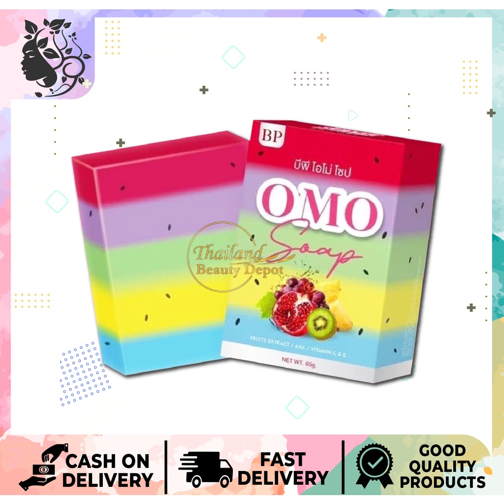 BP OMO Soap Fruits Extract AHA Vitamin C & E 65g Shopee Thailand