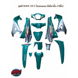 ชุดสี WAVE 125 S ไอรอนแมน สีเขียวมิ้น (13ชิ้น)