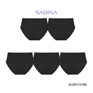 Sabina กางเกงชั้นใน (Set 5 ชิ้น) (ทรง Half) รุ่น Panty Zone รหัส SUZP4101BK สีดำ