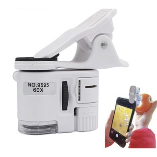 พร้อมส่งจากไทย 60Xแบบพกพาแว่นขยายโทรศัพท์มือถือกล้องจุลทรรศน…