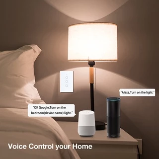 Tuya แป้นสวิตช์ Wi-Fi เปิดปิด ตั้งเวลานอกบ้านได้ผ่านแอป (LSP) สั่งงานด้วยเสียง Google Home/Alexa