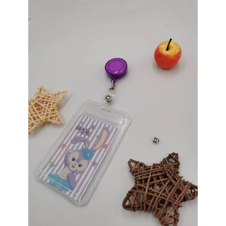 🔥50ลาย เลือกสีได้ ชุดการ์ดงานการ์ตูนมีเชือกมีโยโย่ Cartoon card holder student bus access work card with yoyo KT