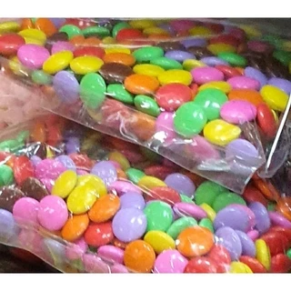 500 กรัม ช็อคโกแลตกระดุม คละสี แบบเม็ด ช็อคโกแลตทานเล่น ช็อคโกแลตแต่งขนมเค้ก