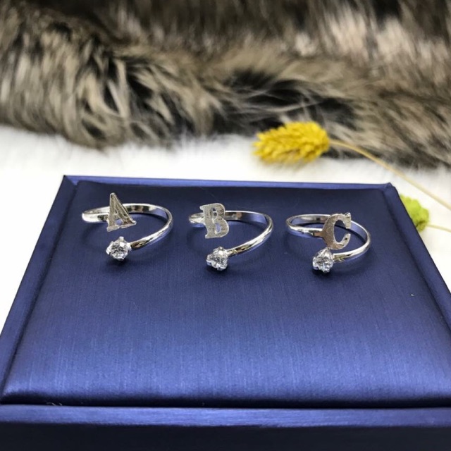SILVER LETTERS RING (FULL OF ALL LETTERS)