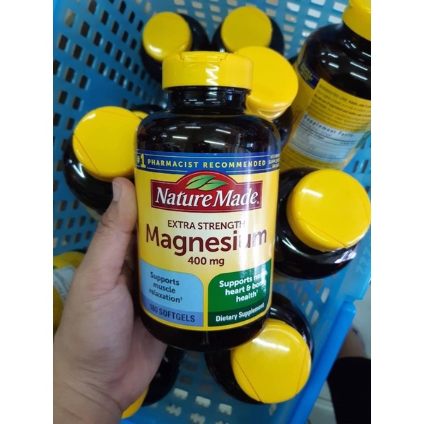 Nature Made naturemade Magnesium 400 mg , 180  Softgels :)