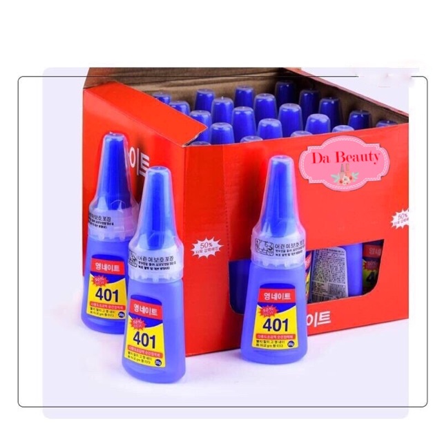 กาวติดเล็บปลอม อย่างดี กาว 401 กาวติดเล็บ PVC