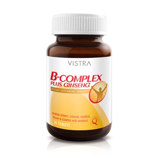 B-Complex Plus Ginseng 30เม็ด (วิตามินบีรวมผสมโสม)